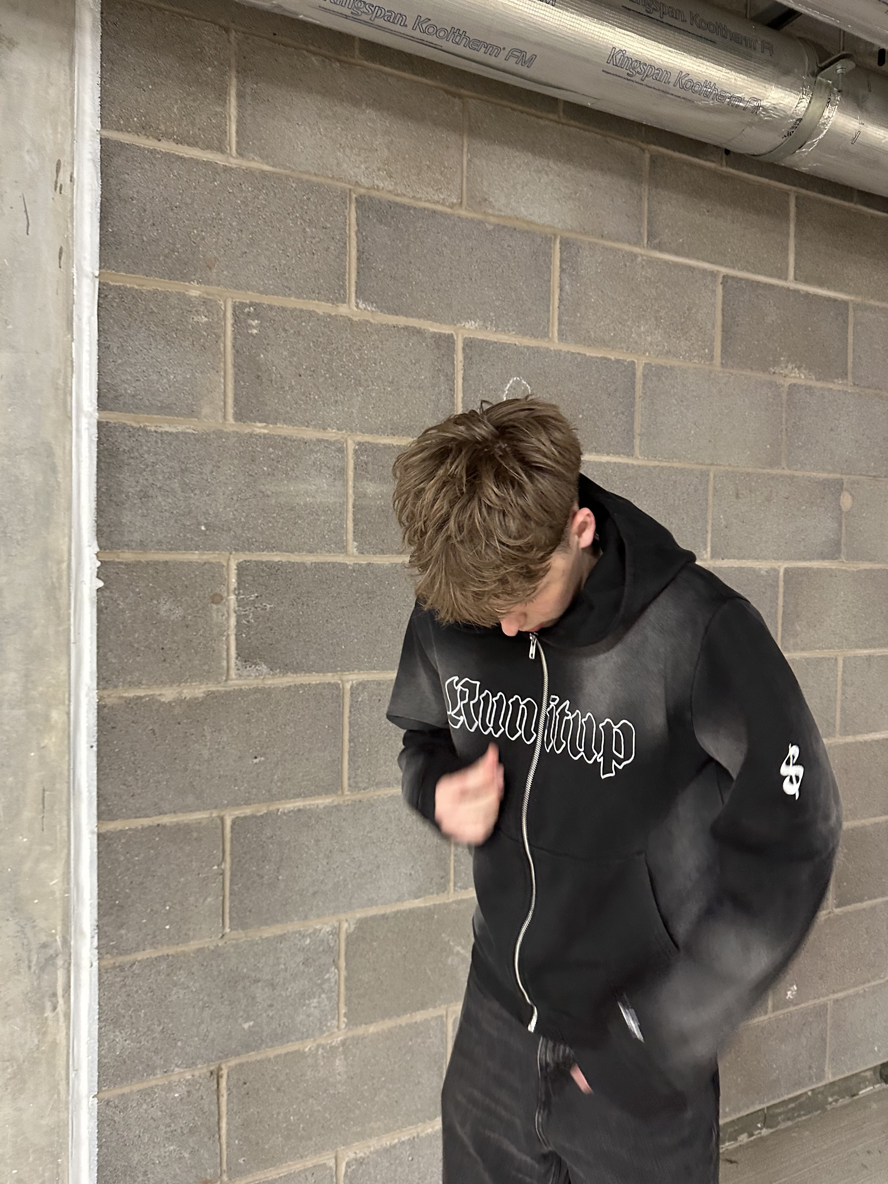 "Run it up" zip up.